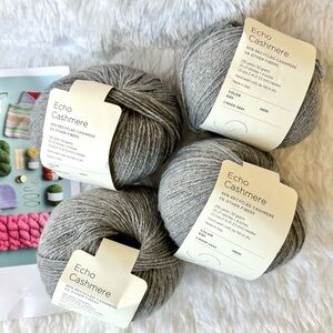 Purl SoHo Echo Cashmere Fingering/Sport Yarn Lot (4)